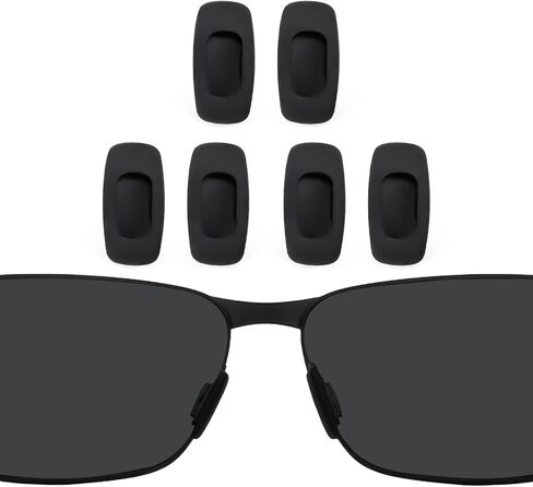 وسادات أنف بديلة لقطع الأنف لنظارات ماوي جيم المتأرجحة MJ787/ Keanu MJ271/ WANA MJ846/ Black Coral MJ249/ Castaway MJ6187/ Ola MJ794 - 3 أزواج من واقي الأنف الأسود in Kuwait