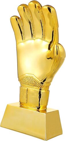 HANABASS Gold Goalie Glove Trophy Goalkeeper Award for Kids Football Competition, Sports Event, Classroom Party Favor in Saudi Arabia