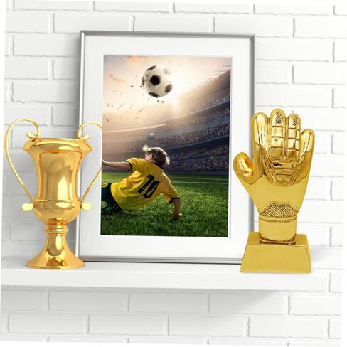 HANABASS Gold Goalie Glove Trophy Goalkeeper Award for Kids Football Competition, Sports Event, Classroom Party Favor in Saudi Arabia