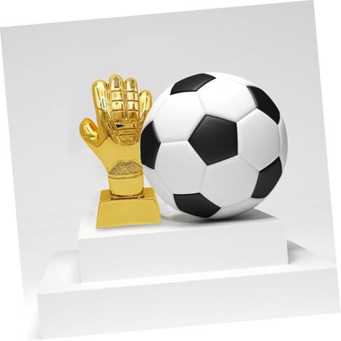 HANABASS Gold Goalie Glove Trophy Goalkeeper Award for Kids Football Competition, Sports Event, Classroom Party Favor in Saudi Arabia