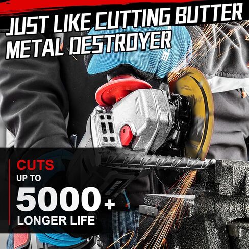 Sbestily Diamond Cutting Wheel 4 1/2 x 7/8 Inch for Metal, Cut Off Wheels with 5000+ Cuts on Rebar, Steel, Iron,INOX, Ceramic, Tiles, Angle Grinder Attachment Cutting Blades (3PCS) in Kuwait