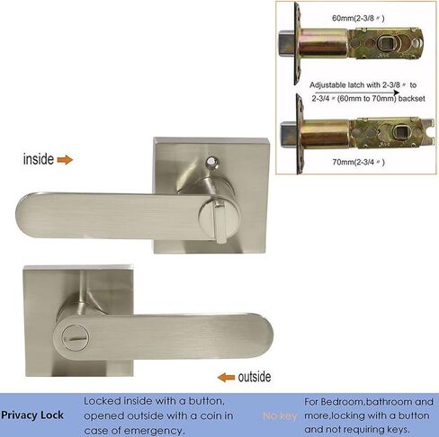 مقبض الباب مقبض باب صلب للأبواب الداخلية، عتلات الباب الأمامي الخلفي، قفل مزلاج غرفة النوم، مجموعة مقبض قفل بوابة الدخول الآمن in Kuwait