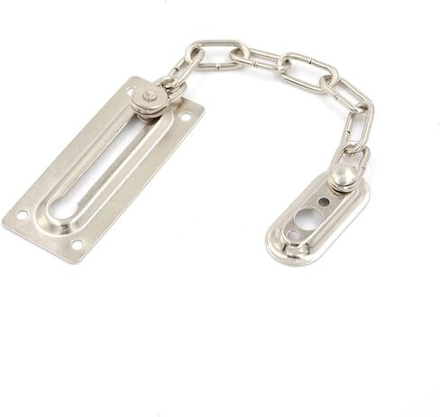 Chain Lock 1pc Chrome Chain Door Safety Firm Guard Latch Security Peep Bolt Locks Cabinet Latches DIY Home Tools in Saudi Arabia