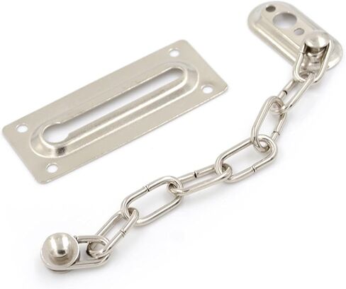 Chain Lock 1pc Chrome Chain Door Safety Firm Guard Latch Security Peep Bolt Locks Cabinet Latches DIY Home Tools in Saudi Arabia
