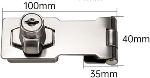 Latch Lock Punch-Free Hasp Latch with Lock Zinc Alloy Door Lock Drawer Locks Letter Box Locker Office Cabinet Security Lock in Saudi Arabia