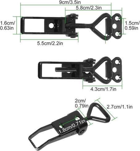 مزلاج قفل تبديل مزلاج الصيد تبديل المشبك صناديق خزانة قابلة للتعديل رافعة مقبض قفل غلق بمشبك للمنزل انزلاق الباب الأثاث الأجهزة in Kuwait