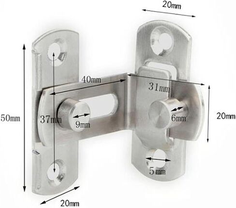 قفل سلسلة بمشبك مزلاج من الفولاذ المقاوم للصدأ، أداة أمان لقفل سلسلة الباب in Kuwait