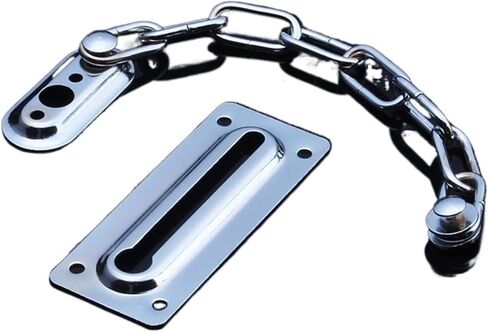 Latch Lock Sliding Door Lock Chrome Anti-Theft Bolt Safety Chain Hotel Office Security Restrictor Gate Cabinet Latches Decorative Hardware in Saudi Arabia