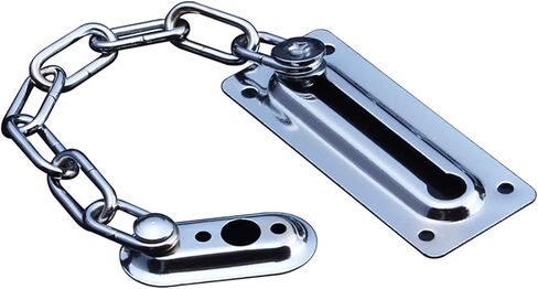 Latch Lock Sliding Door Lock Chrome Anti-Theft Bolt Safety Chain Hotel Office Security Restrictor Gate Cabinet Latches Decorative Hardware in Saudi Arabia