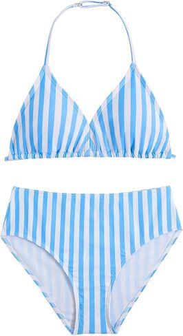 RoseSeek Girls Floral Halter Swimsuit High Waisted Triangle Boho 2 Piece Bikini Bathing Suit Swimwear in Saudi Arabia
