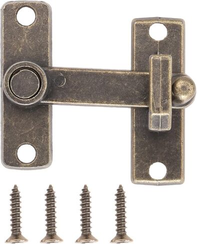 Slide Latch,Gate Bolt Lock,Bolt Sliding Door Lock, 1 PC Bronze Guard Latch Bolt with Screws Sliding Window Door Lock Handle Metal Door Latch Home Safety Chain Door Home Hardware in Saudi Arabia