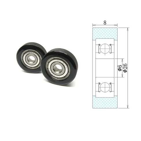 4 قطع PU62626-8 6x26x8mm محامل الفولاذ المقاوم للصدأ in Kuwait