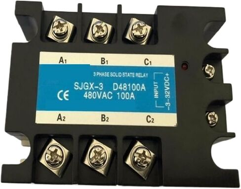 25A 40A 60A 100A 3 المرحلة تتابع الحالة الصلبة SSR-100 DC إلى AC ثلاثة Rele (40A) in Kuwait