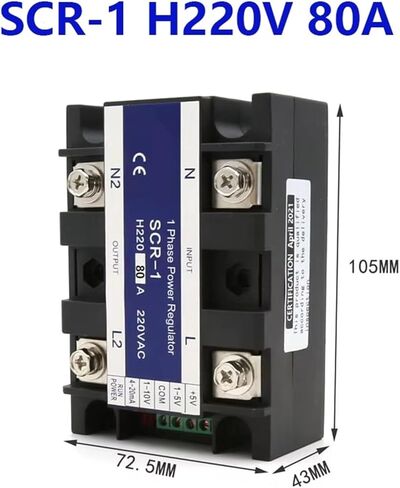 Single-Phase Voltage Regulator Power Controller Module 0-10V 4-20mA 1-5V 80A 220VAC in Saudi Arabia