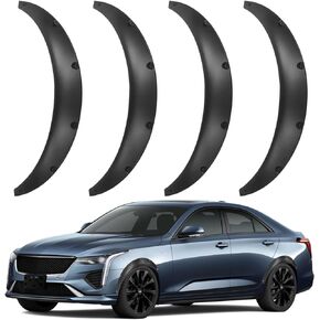 4PCS 780mm+780mm Universal Fender Flares Wide Body Kit Wheel Arches Auto Car Body Kit Durable Polyurethane Black