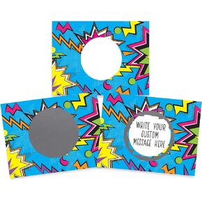 My Scratch Offs 50 Pack Zig Zag Variety DIY Custom Make Your Own Scratch-Offs Prizes for Kids Teacher Supplies for The Classroom Motivational Scratch Cards for Students Appreciation Cards