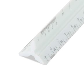 Pacific Arc Metric Plastic Scale Ruler, Scaled: 1:20,33 1/3, 40, 50, 80, 100 or .05, 03, 025, 02, 0125, 01, Made in Japan