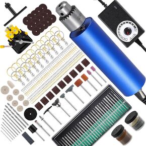 Electric Resin Polishing Kit Resin Drill with 287 Accessories Variable Speed Rotary Tool for Resin Casting Molds Epoxy Resin Polisher Sander Kit for Jewelry Carving Drilling Sanding Polishing