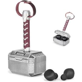 Wireless Earbuds with Thor Hammer Charging Case,5.3 Bluetooth Headphones Stereo Sound Earphones,Novelty Gifts for Men, from Daughter