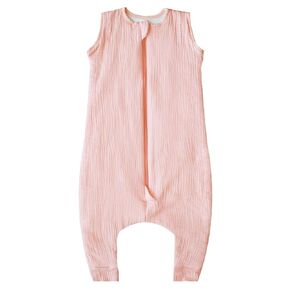 Muslin Cotton Toddler Sleep Sack with Feet,1.0TOG Toddler Wearable Blanket,Baby&Toddler Sleeveless Sleep Sack for Walkers,(Blue.6-18 Months)