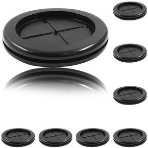 Litoexpe 20pcs Rubber Grommet, 1" Drill Hole, 3/4" ID, Round Rubber Plug Hole Grommet, Cable Wire Grommets Protector, Double Sided, White