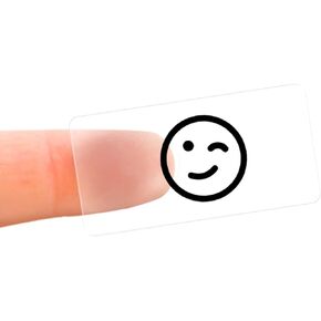 NIIMBOT Thermal Label Maker Paper 0.55"×1.18" Stickers Waterproof Tear-Resistant Self-Adhesive Replacement for D11/D110 Label Printer Office&Home 210 Labels/Roll (Transparent)