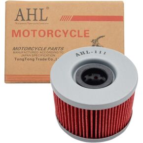 AHL 111 Oil Filter for Honda GL500 Silverwing 500 1981-1982 TRX500FPA Fourtrax Foreman Rubicon W/EPS 500 2009 2011-2014,TRX680FA FourTrax Rincon 675 2020,TRX500FA FOREMAN RUBICON 499 2012-2014