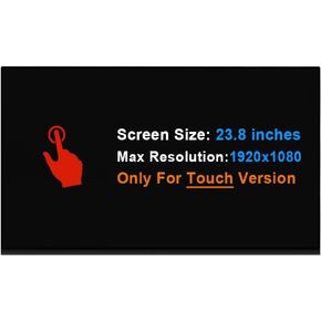 23.8" Touch Screen Replacement for Dell Inspiron 24 5490 5475 5477 5400 All in One Touchscreen 23.8" FHD Touch LCD Screen Display LCD LED Display Repair 1920×1080 (Touch Version)…