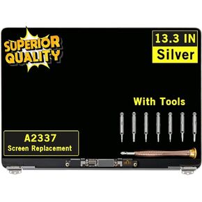 Screen Replacement for MacBook Air A2337 M1 2020 Year EMC 3598 MGN63 MGN93 MGND3 MGN73 MGNA3 MGNE3 Retina Full LCD Display Screen Complete Top Assembly 13.3" 2560x1600 (Space Gray)