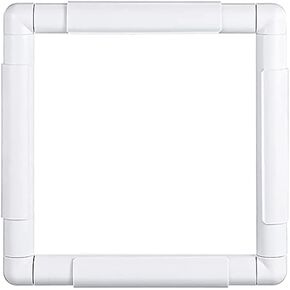 Square Embroidery Hoop 17 inch Cross Stitch Frame Large Embroidery Hoop Plastic Embroidery Frame Clip Quilting Frames for Hand Quilting, Cross Stitching , Needlepoint, Silk-Painting, Sewing
