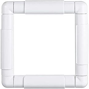 Square Embroidery Hoop 17 inch Cross Stitch Frame Large Embroidery Hoop Plastic Embroidery Frame Clip Quilting Frames for Hand Quilting, Cross Stitching , Needlepoint, Silk-Painting, Sewing