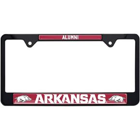 Arkansas UA Razorbacks License Plate Frame - Second Generation (Black Frame (Alumni))