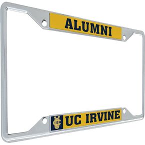 Desert Cactus University of California Irvine Anteaters UCI Eaters Metal License Plate Frame for Front or Back of Car Officially Licensed (Alumni - Yellow)