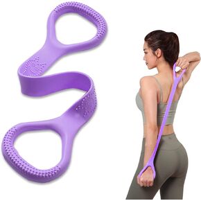 Figure 8 Fitness Resistance Band, Arm|Back Training Elastic Ropes - Pure Barre Workout Chest Arm and Shoulder Stretch Bands Exercise Equipment for Physical Therapy,Yoga,Pilates,Stretching