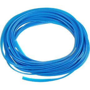X AUTOHAUX Car Interior Trim Strip DIY Line Gap Door Edge Protector Chrome Blue 10m 3.28ft