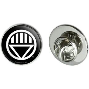 Green Lantern Blackest Night Black Lantern Logo Metal 0.75" Lapel Hat Pin Tie Tack Pinback