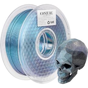 Chitu Systems Conjure PLA 3D Printer Filament 1.75mm Chameleon Filament, Changing Colors with Light 3D Printing Filament 1KG/2.2lb (A-Chameleon PLA-Blue Purple 1kg)