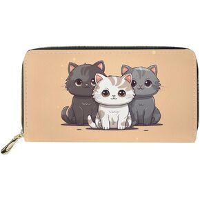 Upetstory Christmas Snowman Wallets Leather Wristlet Purse Zip Around Credit Card Holder Clutch Handbags Coin Storage Pouch Money Bag for Women Men Travel Shopping