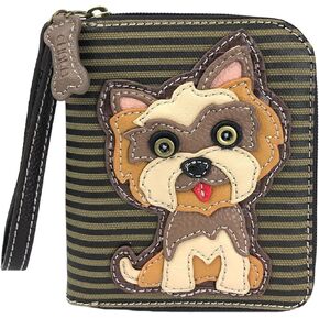 Chala Yorkshire Zip-Around Wallet, Tote Bag, Dog Lovers Gift Set