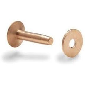 Tandy Leather #9 Copper Rivets & Burrs 3/4" (19 mm) 50/pk 11281-00