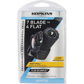 Hopkins Towing Solutions 47348 Endurance Easy-Pull LED Test 7 Blade to 4 Flat Flex Adapter