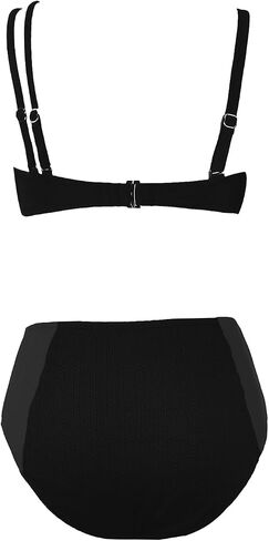 CUPSHE Women's Bikini Set Two Piece Swimsuits High Waisted One Shoulder Swimwear Removable Adjustable Strap in Saudi Arabia