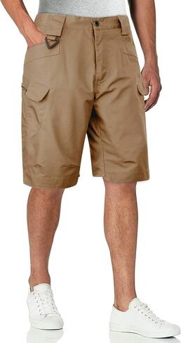 شورت Alimens & Gentle للرجال للمشي لمسافات طويلة، سريع الجفاف وخفيف الوزن وخفيف الوزن ومطاط، باللون الكاكي الداكن in Kuwait