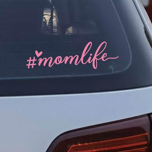 2 × ملصق سيارة Mom Life، ملصق نافذة، ملصق من الفينيل، ملصق نافذة، ملصق سيارة للأم، ملصقات سيارة جديدة، ملصق من الفينيل لملحقات السيارة، ملصق كمبيوتر محمول - 7 بوصات (مجسم) in Saudi Arabia