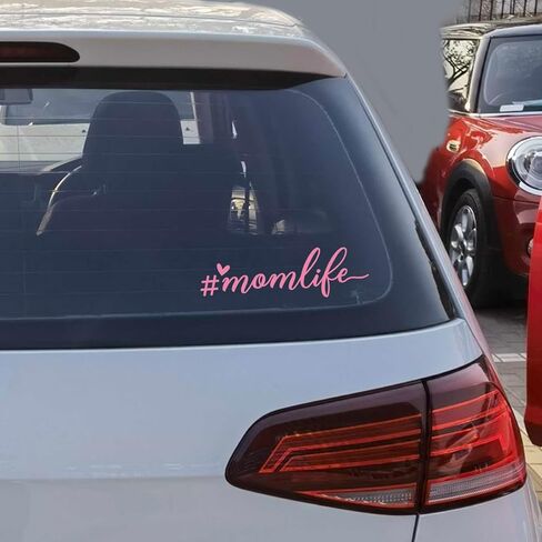 2 × ملصق سيارة Mom Life، ملصق نافذة، ملصق من الفينيل، ملصق نافذة، ملصق سيارة للأم، ملصقات سيارة جديدة، ملصق من الفينيل لملحقات السيارة، ملصق كمبيوتر محمول - 7 بوصات (مجسم) in Saudi Arabia