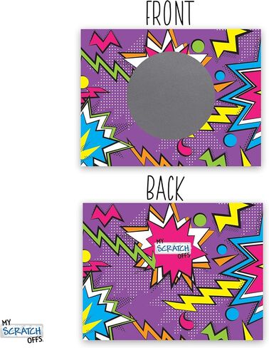 My Scratch Offs 50 Pack Zig Zag Variety DIY Custom Make Your Own Scratch-Offs Prizes for Kids Teacher Supplies for The Classroom Motivational Scratch Cards for Students Appreciation Cards in Saudi Arabia