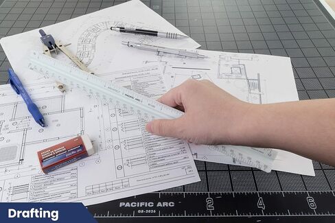 مسطرة مقياس اقتصادي لمهندس قوس المحيط الهادئ، مقسمة على: 1/16 بوصة، 3/32 بوصة، 1/8 بوصة، 3/16 بوصة، 1/4 بوصة، 3/8 بوصة، 1/2 بوصة، 3/4 بوصة، 1 بوصة، 1-1/2 بوصة، 3 بوصة مقياس الدرجات. 12 إنش in Kuwait
