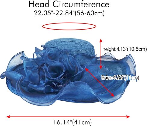 YIDINGCO Women Girl Tea Party Fascinator Hat Church Funeral Cocktail Easter British Organza Veil Dress Hat Cap in Saudi Arabia