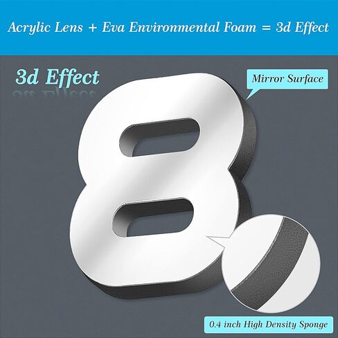 VREAONE Large Wall Clock for Living Room Decor,Frameless DIY Modern 3D Wall Clock with Mirror Numbers Stickers for Home Bedroom Office Wall Decorations Ideas(Black) in Saudi Arabia