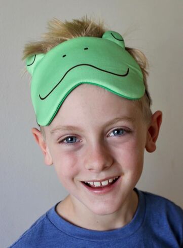 Frog Sleep Mask for Kids - Cute Sleeping Eye Masks, Toddlers,Travel Gear, Naps, Children Birthday Gifts Frog in Saudi Arabia